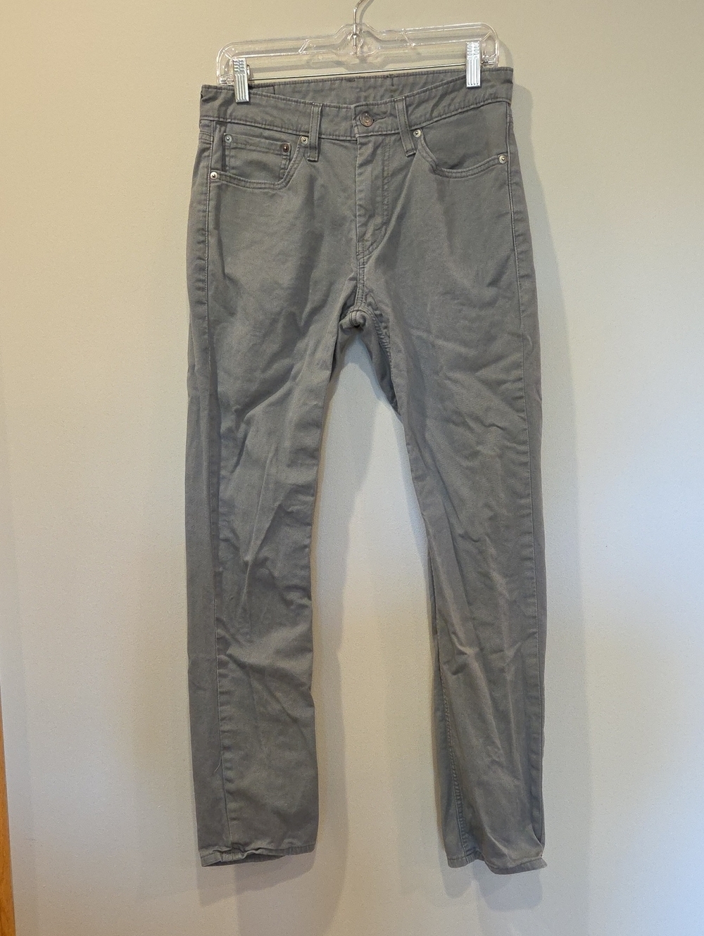 LEVI STRAUSS & CO Men's Gray Slim Fit Jeans